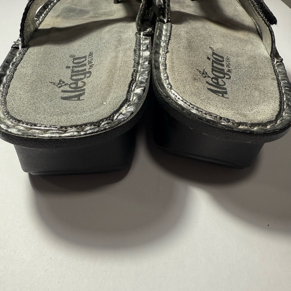 Alegria Women's Silver Sandals Size 41 /US 10-10.5 - Picture 7 of 7
